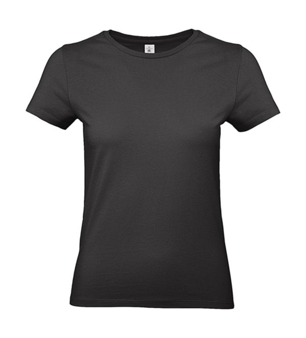 #E190 Woman T-Shirt Schwarz